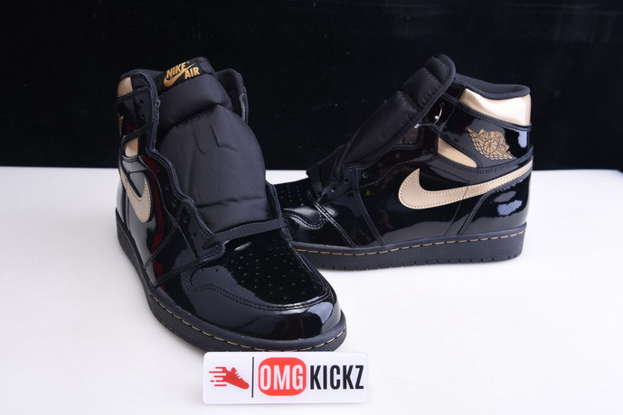air jordan 1 retro high og “black gold” 555088-032